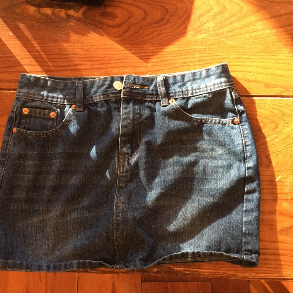 Two jean skirts